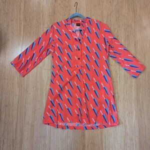 Nooworks Red Knives Shirtdress medium
